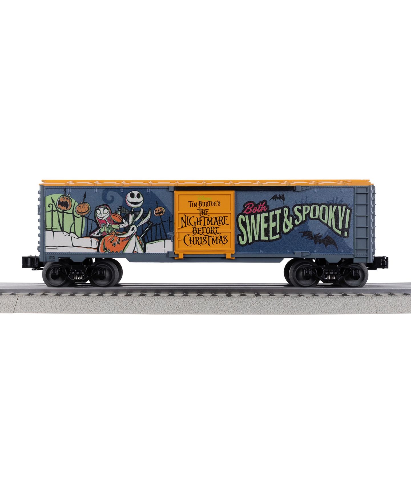 Детская игрушка Lionel O Gauge The Nightmare Before Christmas Glow-in-the-Dark Model Train Boxcar — фото 11