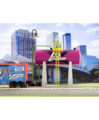 DC Comics Lexcorp Kryptonite Plug-Expand-Play Elevated Tank O Gauge Model Train Accessory