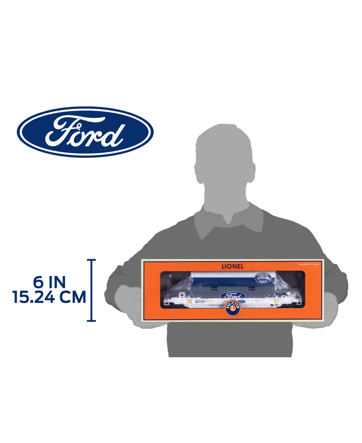 Lionel Ford Maxi Stack O Gauge Model Train Flatcar In Multi