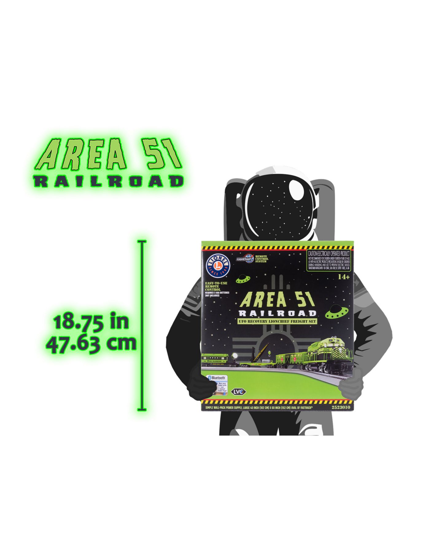 Детские игрушки Lionel O Gauge Area 51 UFO Recovery Bluetooth Freight Train Set — фото 10