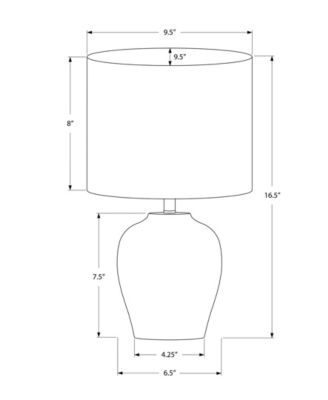 Lighting 17" Ceramic Table Lamp