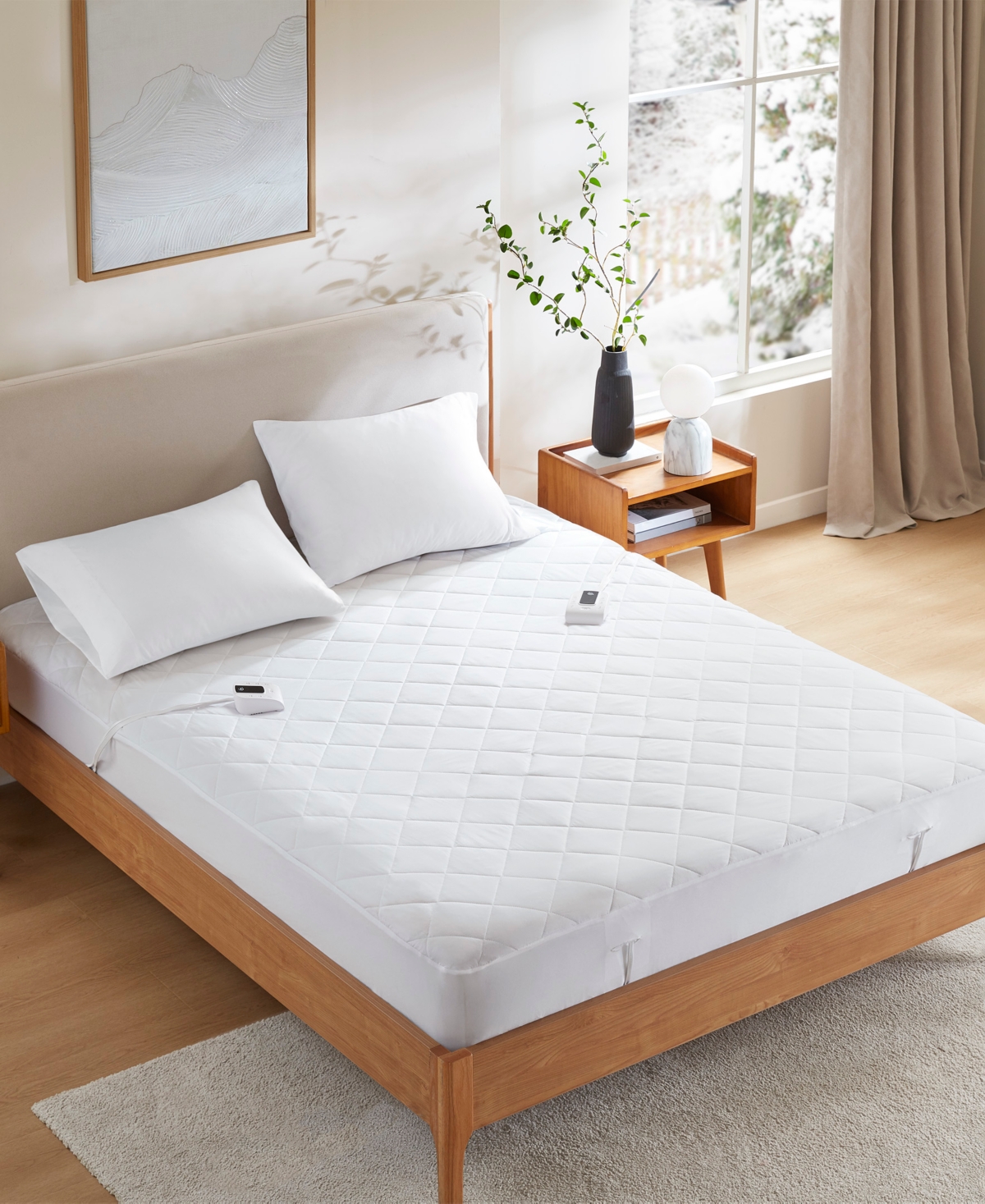 Serta Microfiber Zoned Heated Mattress Pad