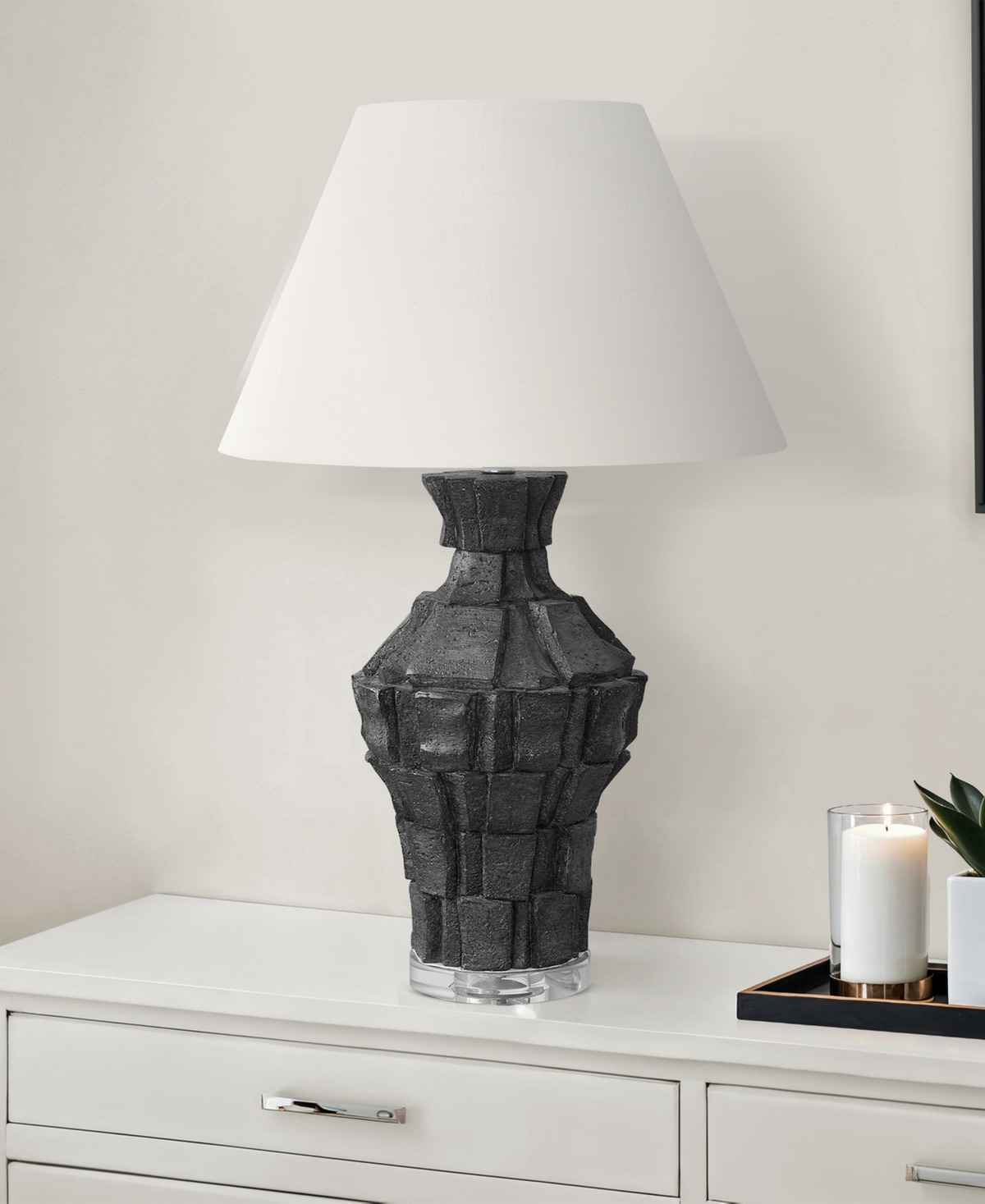 Monarch Specialties Lighting 28" Plastic Table Lamp