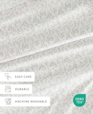 The Farmhouse Chic Premium Ultra Soft Pattern 4-Pc. Sheet Set, Full