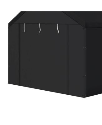 Domain 20x10 Foot Carport Tent Sidewalls, Black (Sidewalls Only)