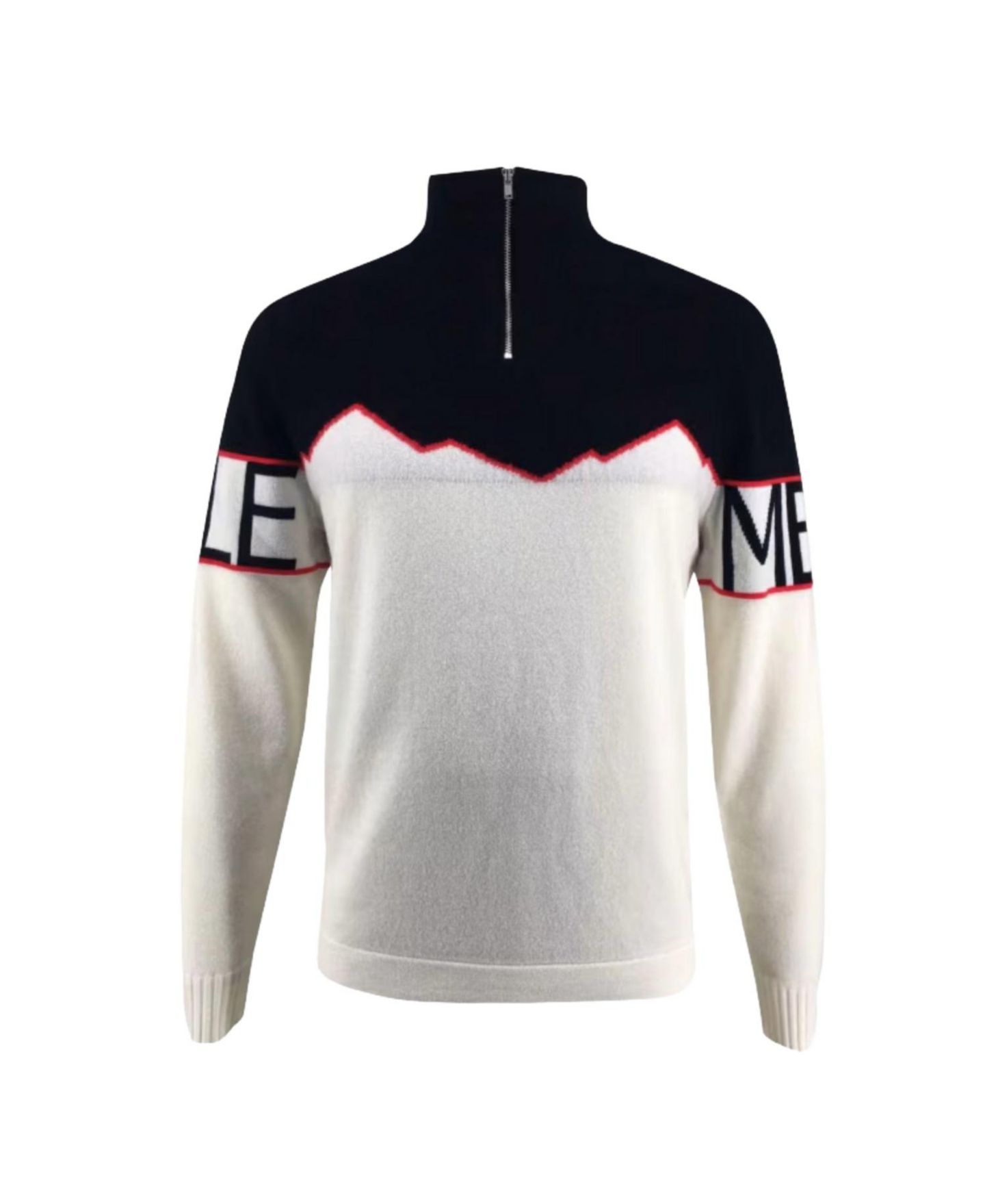 Мужской свитер Bellemere New York Half-Zipped Cashmere Blend, цвет: Белый — фото 8