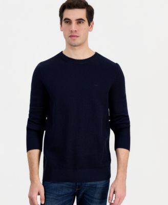 Men's Mouline Textured Crewneck Sweater