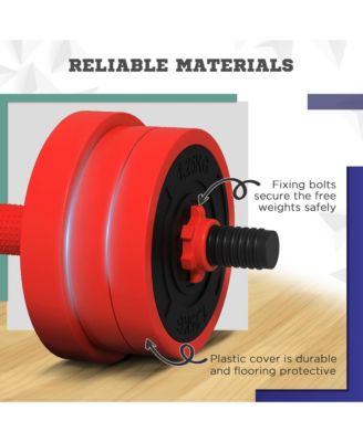 66LBS Dumbbells Set Used as Barbell, Kettlebell, Push up Sd