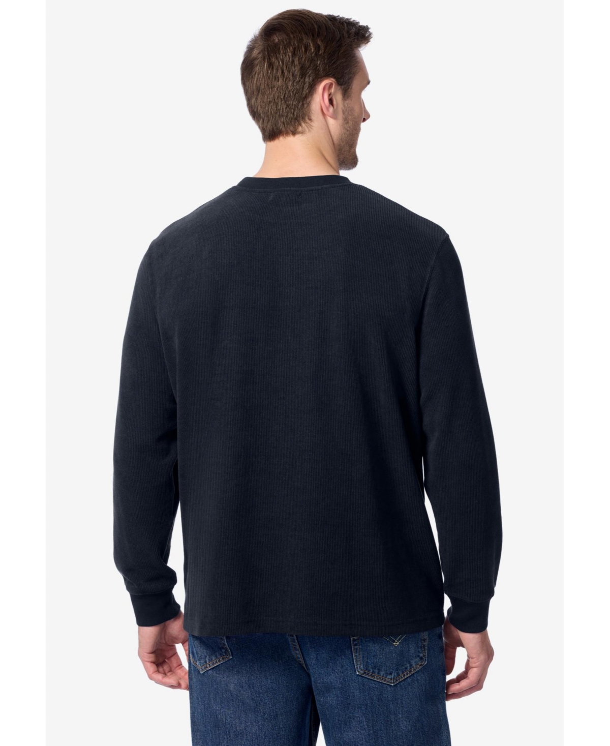 KingSize Big & Tall Soft Waffle Crewneck Sweaters