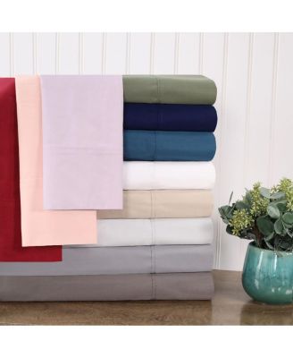 300-TC Solid Cotton Percale Pillowcases, Standard (Set of 2)