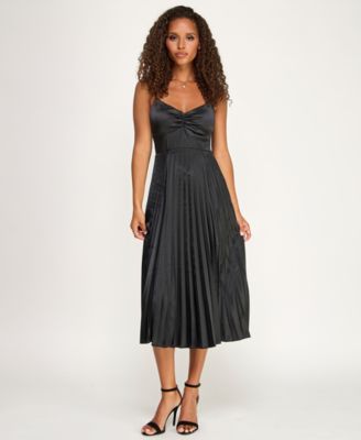 Juniors' Tie-Back Detail Midi Dress