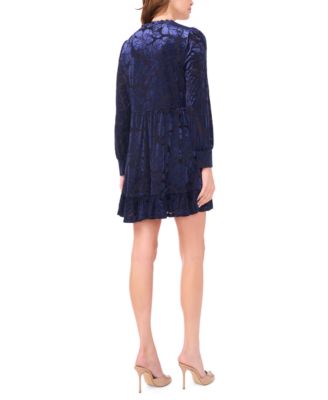 Women's Long-Sleeve Babydoll Dress