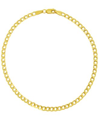 Beveled Curb Link Bracelet in 18k Yellow Gold