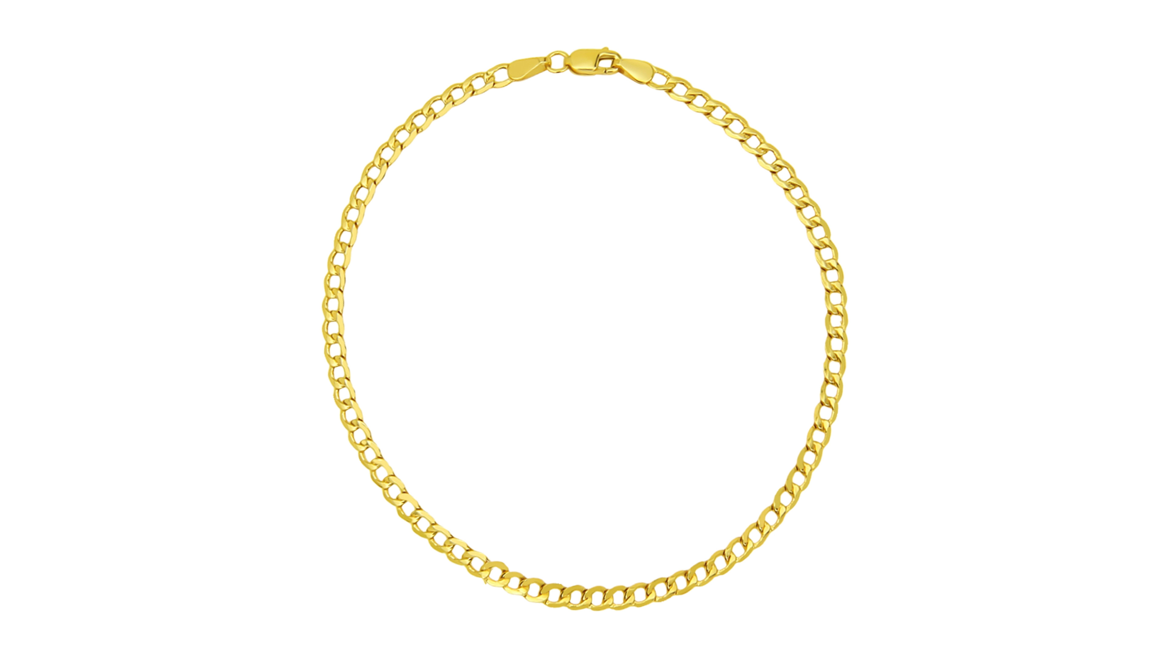 Macy's Beveled Curb Link Bracelet in 18k Yellow Gold