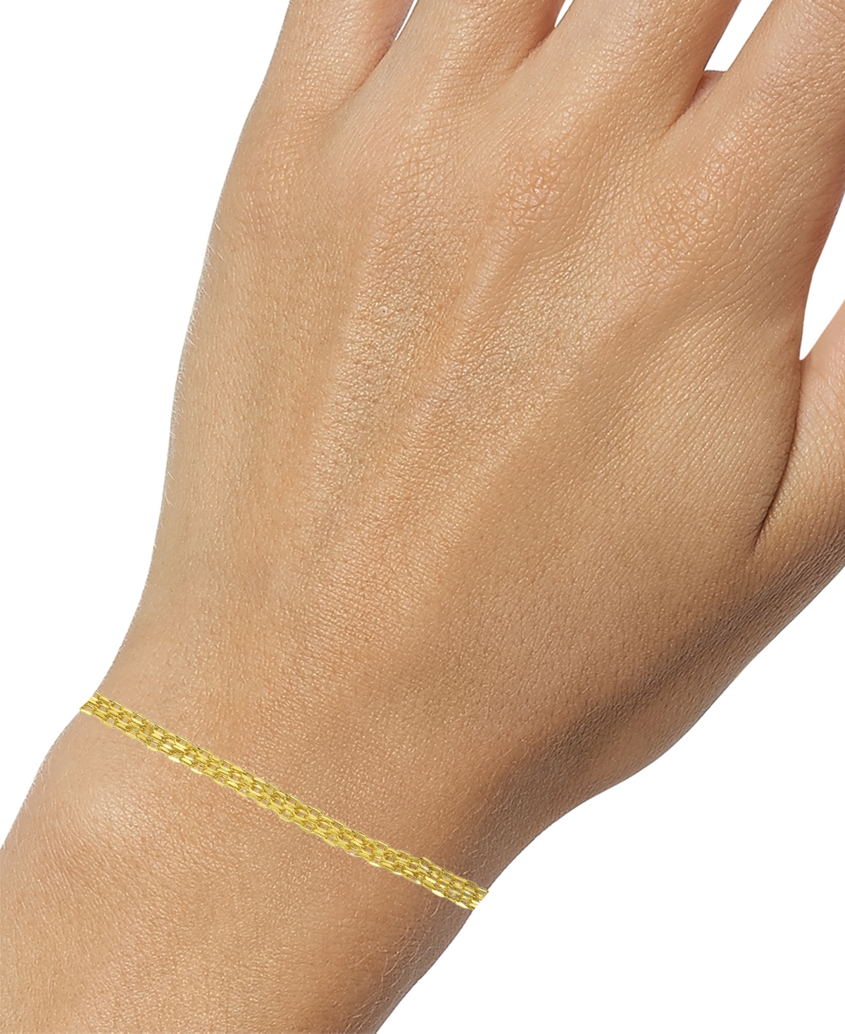 Macy's Bismark Link Bracelet in 18k Yellow Gold