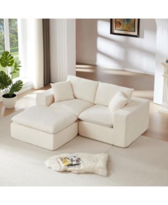 Modern Chenille Cloud Sofa - Freely Combinable, Comfortable Living Room Furniture