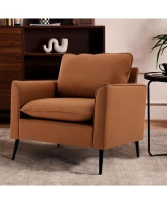 Streamdale Cat paw leather upholstered sofa 2PC, Nordic retro single casual sofa chair