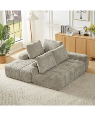 Streamdale Chenille L-Shape Luxury Sectional Sofa, Comfy Sleeper Couch for Living Room