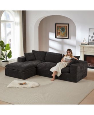 Streamdale Modern Chenille Cloud Sofa - Freely Combinable & Comfortable