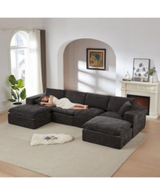 Streamdale Modern Chenille Cloud Sofa - Freely Combinable & Comfortable