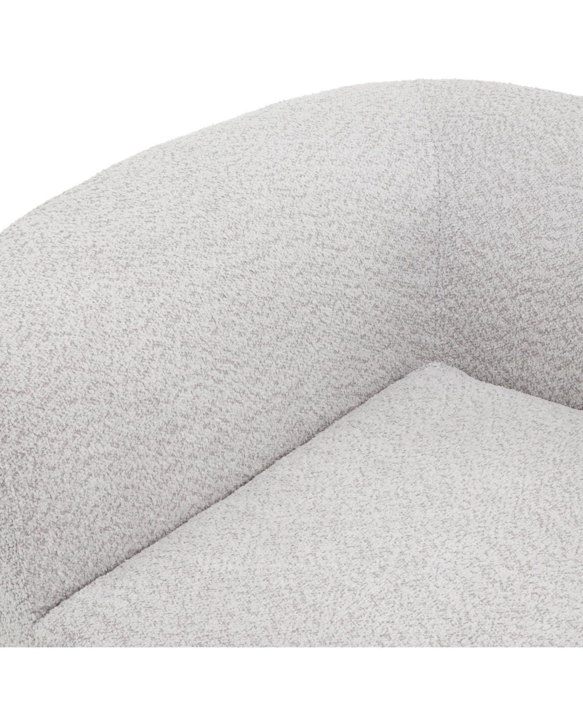 Streamdale Furniture 116" Modern Curved Sectional Sofa with Chaise Lounge, Pearl Upholstery, 2-Piece Set