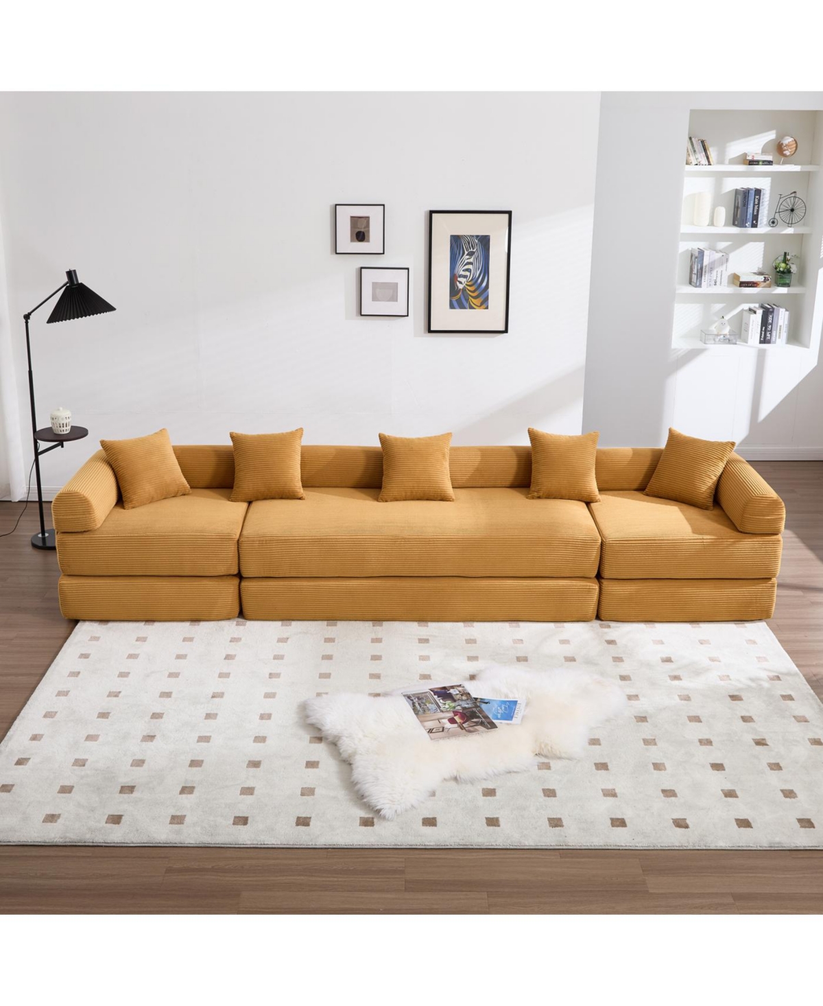 Streamdale Furniture Streamdale Convertible Folding Sofa Bed with Pillow Back Handrail