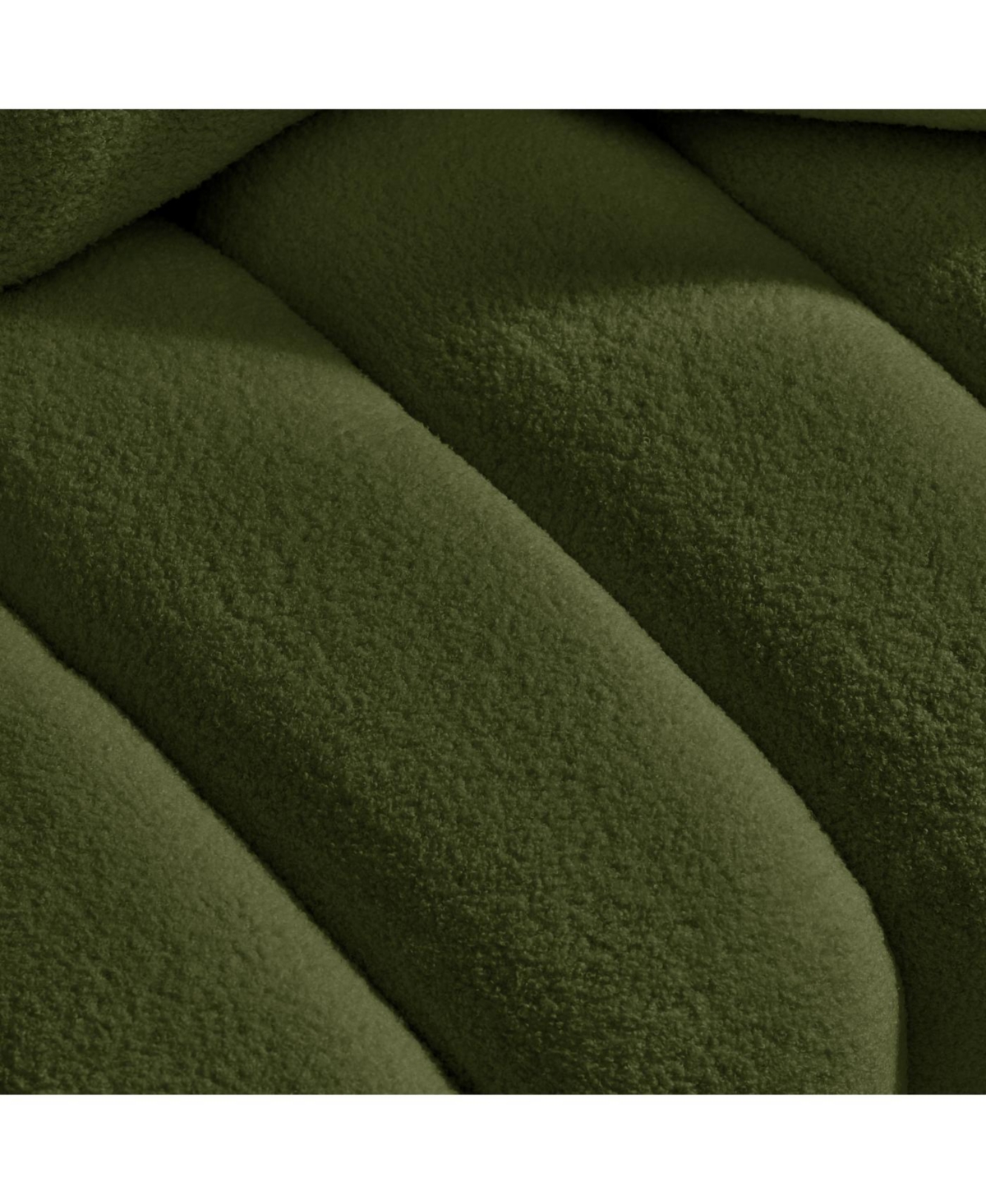 Streamdale Premium Teddy Fabric Sofa with Pillows and Cushions