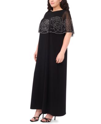 Plus Size Crewneck Faraj Maxi Dress