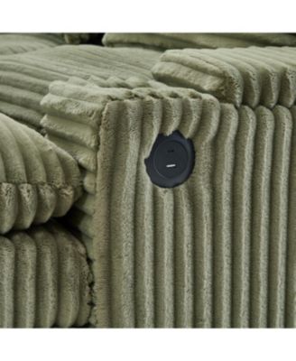 Streamdale Loveseat Sofa 70.9" Sectional Convertible Sofa Bed w/Storage, Ottomans, USB & Cup Holders