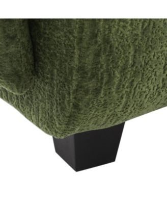 Streamdale Modern Chenille 3-Seater Sofa with Curved Armrests