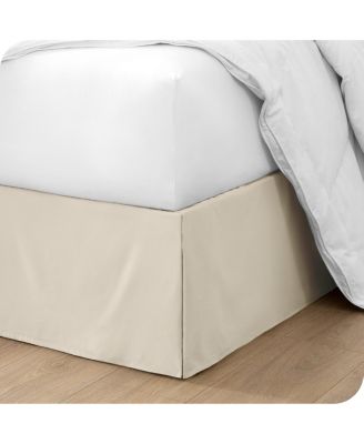 Tailored Microfiber Pleated Bedskirt, Full
