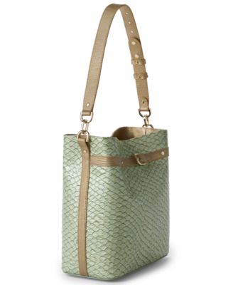 Women's Celina Small Leather Bucket Bag