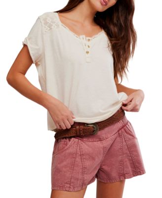 Women's Heirloom Short-Sleeve Henley Top