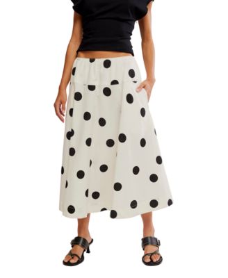 Women's Betty Drop Waist Polka Dot Pattern Skirt