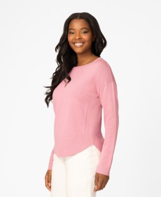 Petite Round Hem Pull-on Sweater