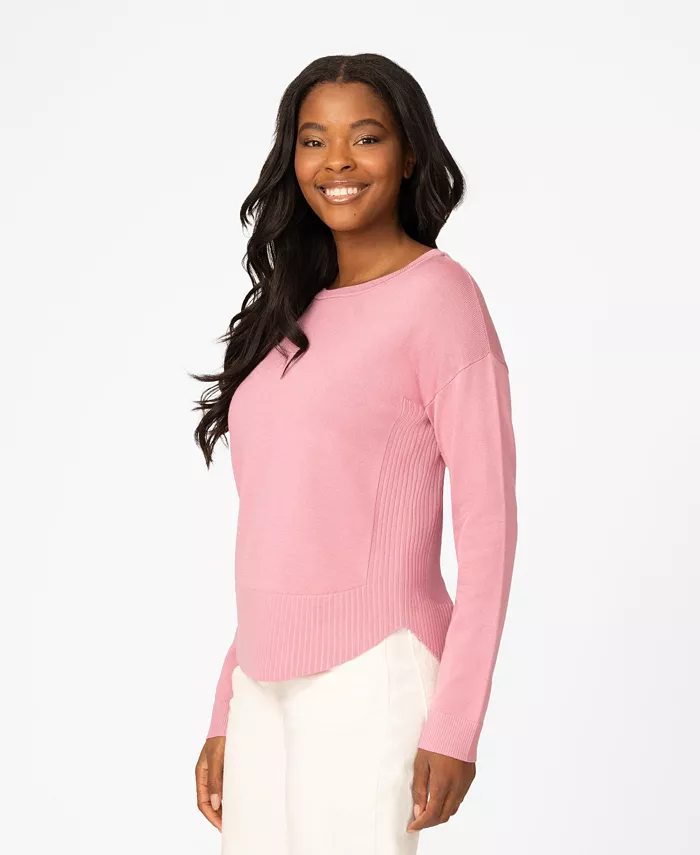 Petite Round Hem Pull-on Sweater - thumbnail 2