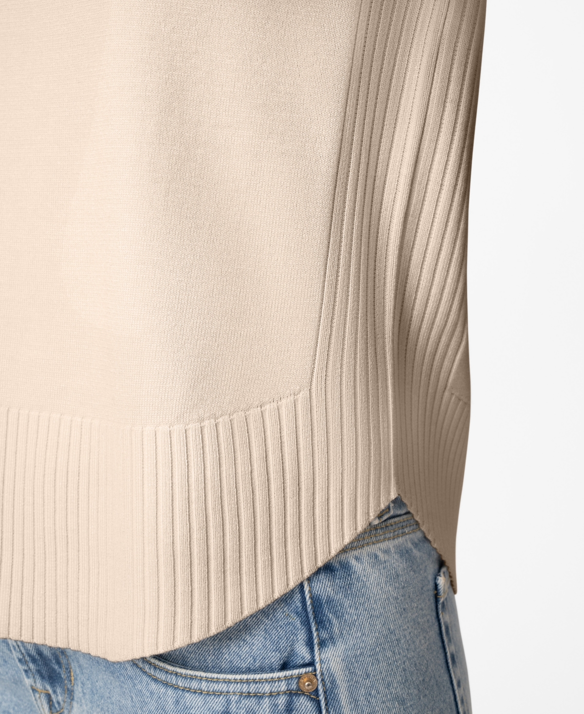 Melissa Paige Petite Round Hem Pull-on Sweater