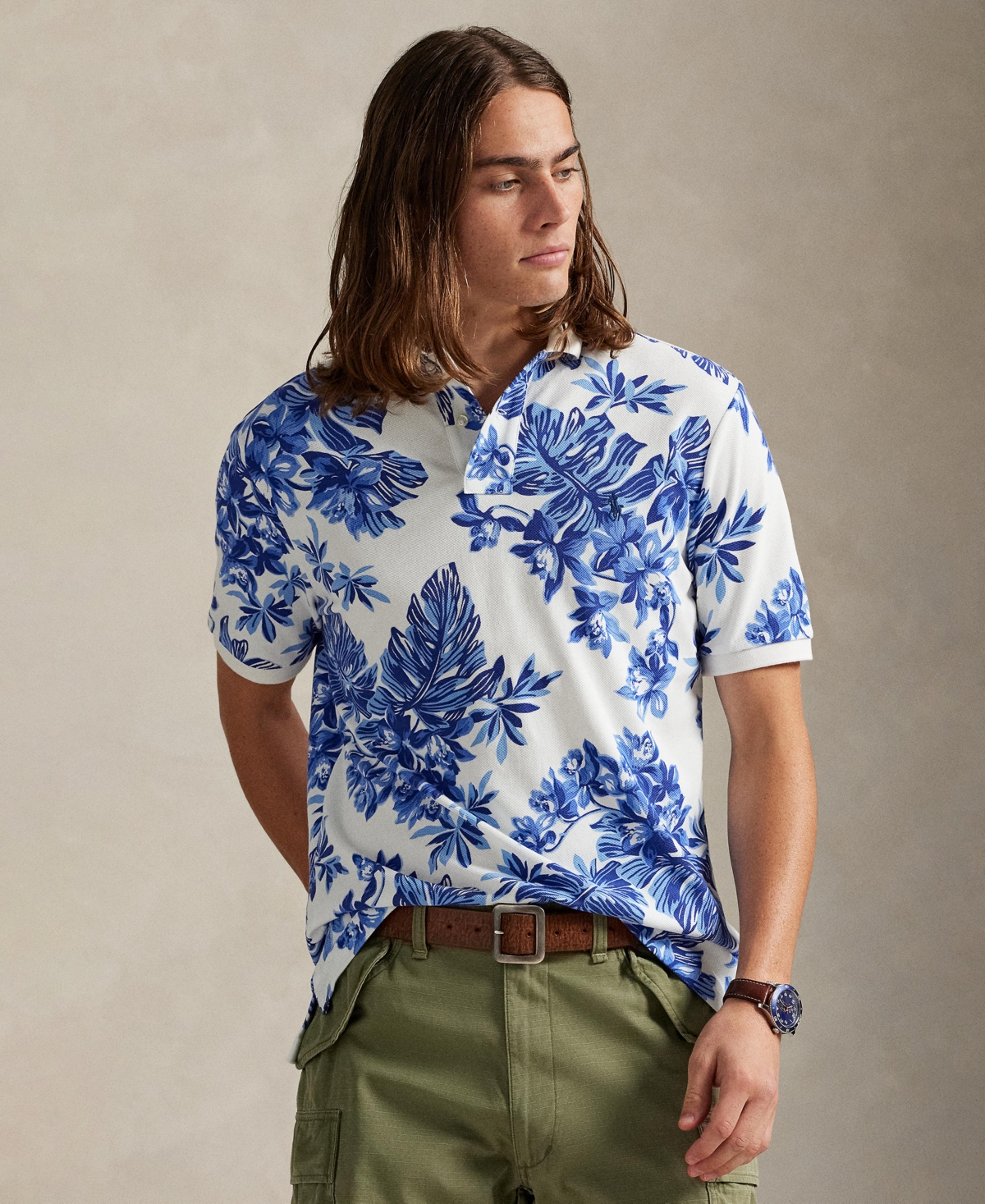 Polo Ralph Lauren Men's Short-Sleeve Animated Mesh Classic Shirt