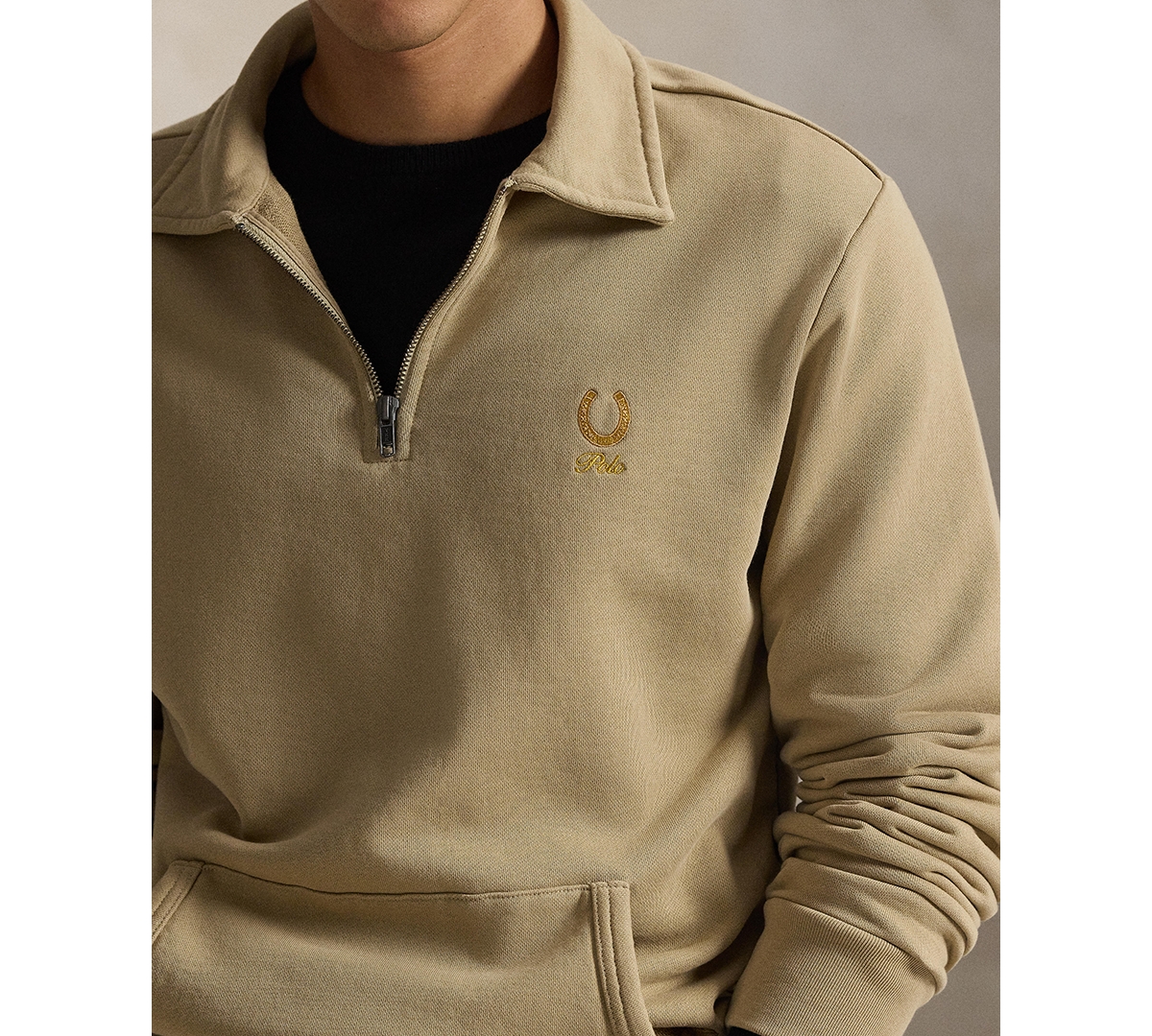 Polo Ralph Lauren Men's Long-Sleeve Collared Sweatshirt