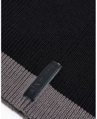 Men's Cozy Lab Ribbed Color Block Scarf