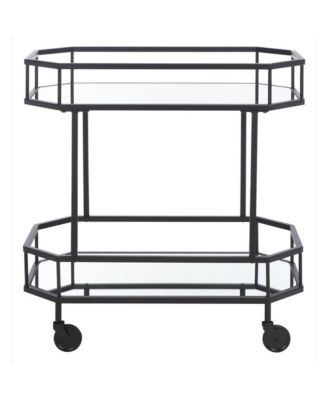 Silva 2 Tier Octagon Bar Cart