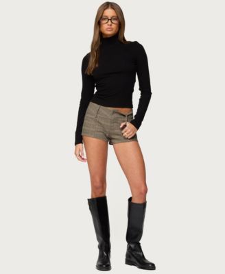 Women's Saskia Fitted Ribbed Turtle Neck Top