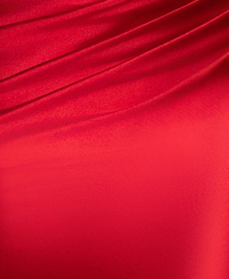 Juniors' Strapless Fitted Long Gown