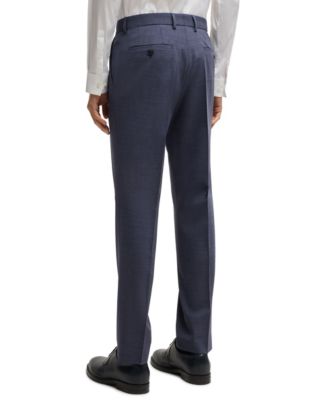 Men's Micro-Patterned Performance-Stretch Slim-Fit Suit