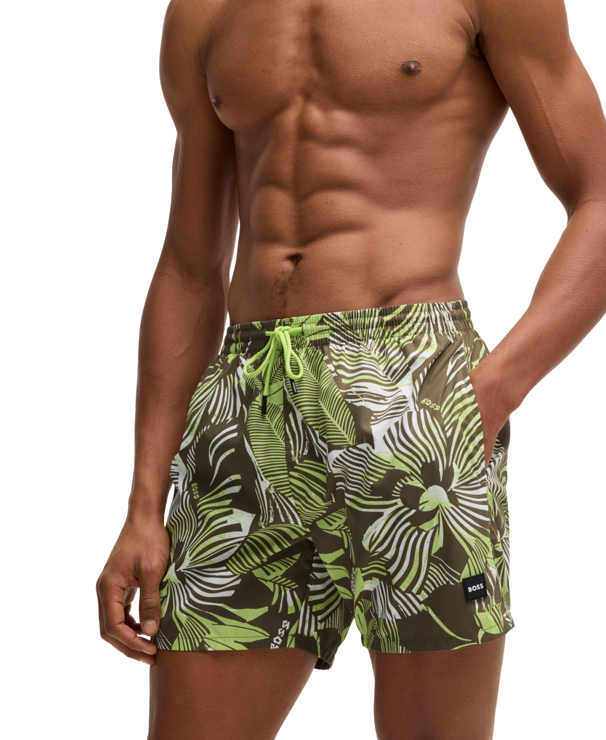 Boss by Hugo Men's Monogram Swim Shorts