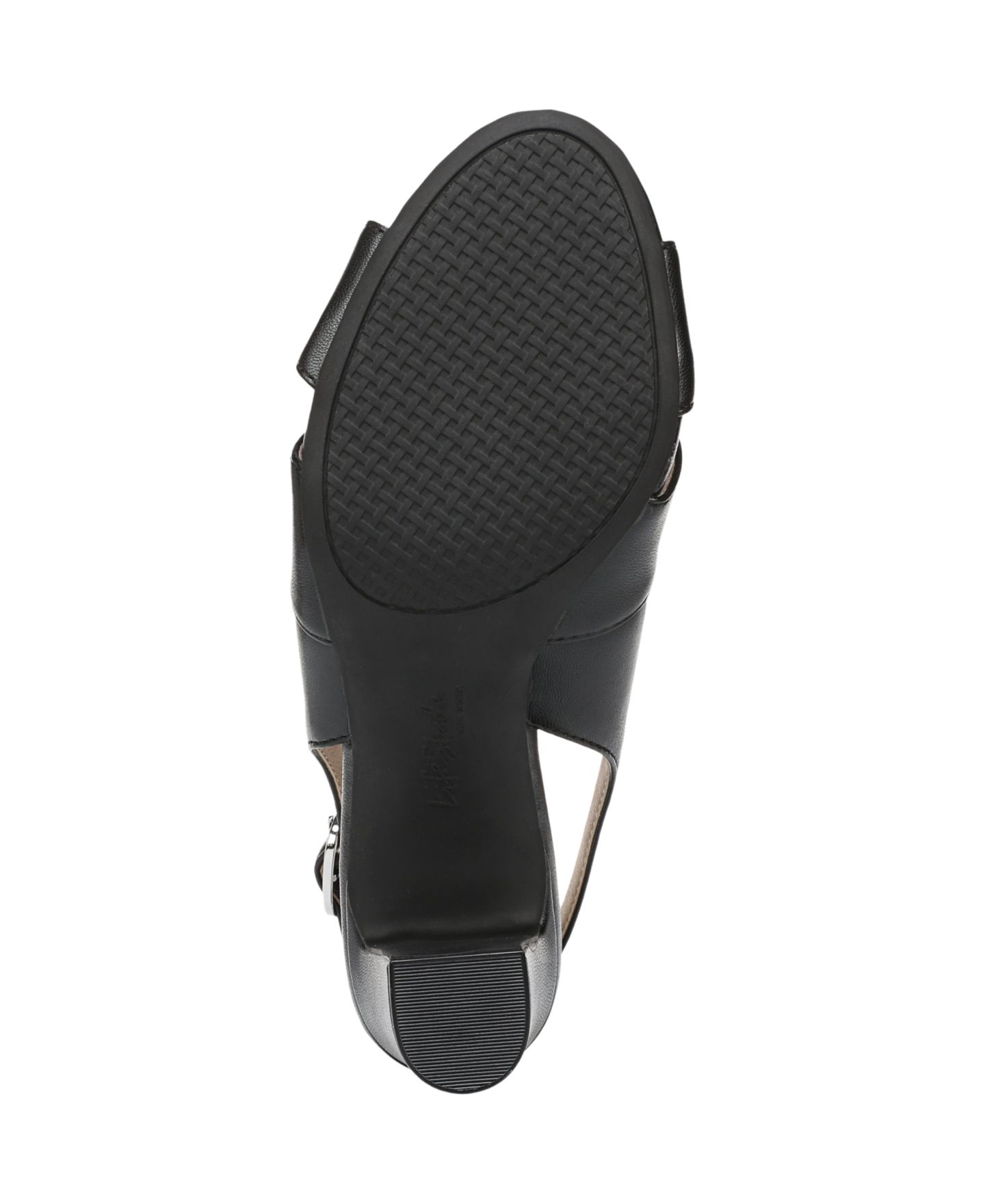 Женские сандалии LifeStride Freesia Slingback Dress Sandals, цвет: Чёрная искусственная кожа — фото 5