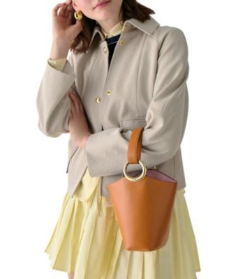 Halo Mini Smooth Leather Bucket Bag