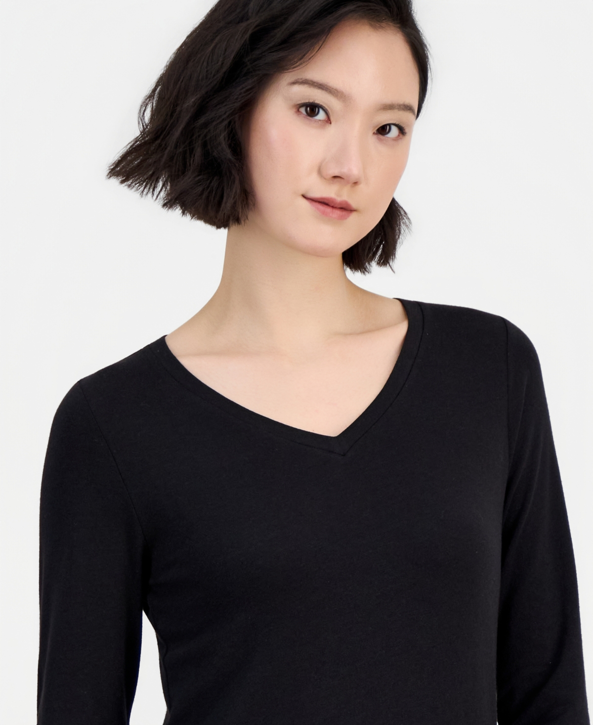 Eileen Fisher Women's Slim-Fit V-Neck Tee