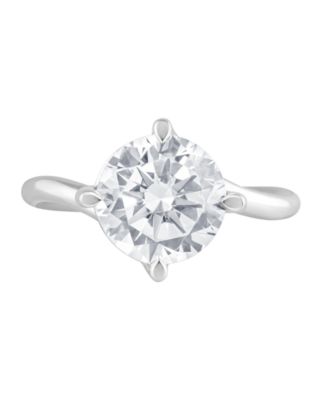 Certified Lab Grown White Diamond Solitaire Ring (3-1/2 ct. t.w.) in 14k White Gold
