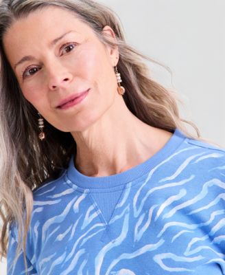 Women's Long-Sleeve Crewneck Sweatshirt, Created for Macy's